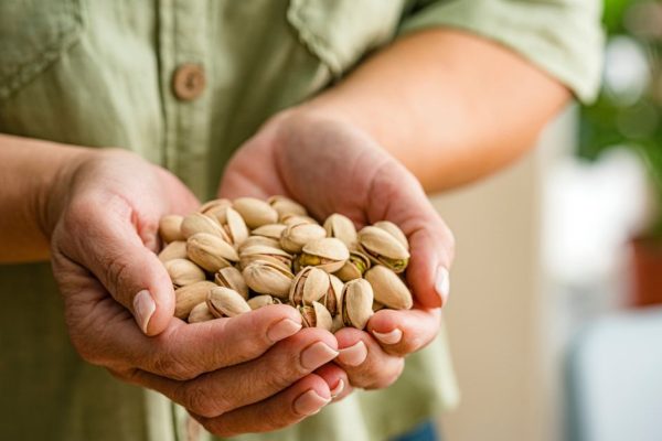 pistaasipähkinöitä