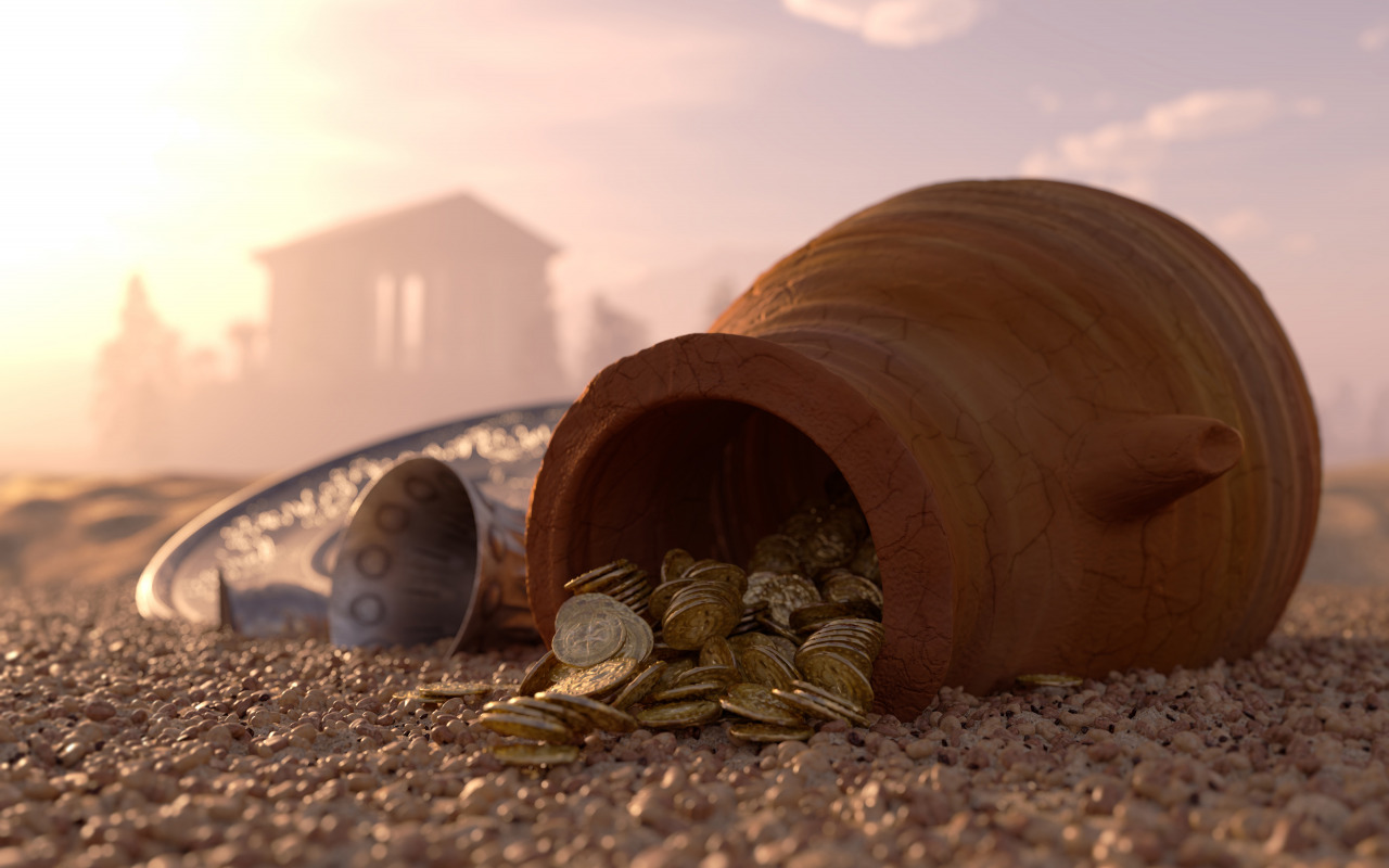 Hän kaivaa uima-altaan puutarhaansa ja löytää kultapalat ja kolikot. Voiko hän pitää ne itsellään?