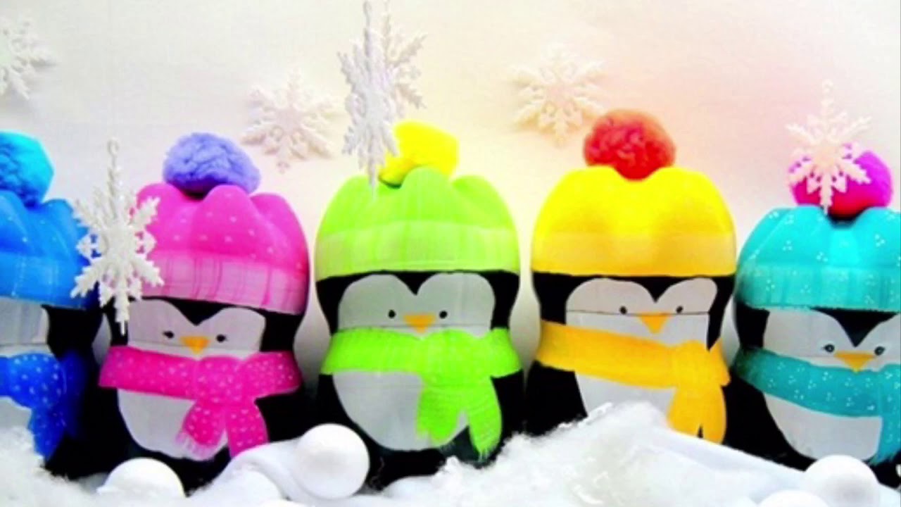 Kierrätys: säilytä muovipullot ja muuta ne ihastuttaviksi joulukoristeiksi.