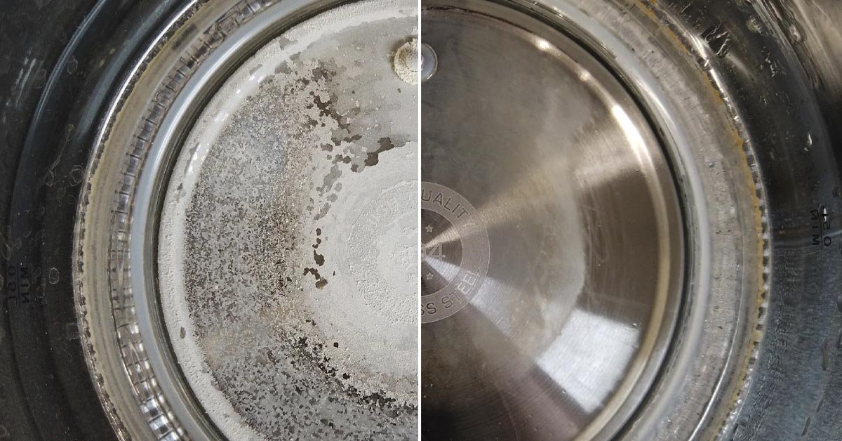 Ilman sitruunaa ja ruokasoodaa... paras tapa puhdistaa vedenkeitin kalkista