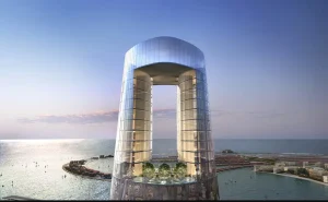 Maailman korkein hotelli, jonka korkeus on 1237 jalkaa ja jossa on yli 1000 huonetta, on avattu