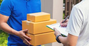 15 tunnin työvuoron jälkeen kuriiri on toimittanut 150 pakettia.