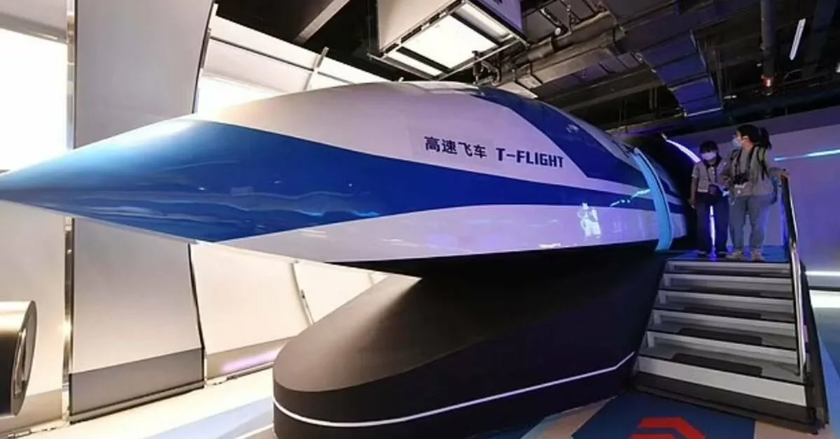 Tämä magneettityynyllä liikkuva juna kulkee 1000 km/h nopeudella Buenos Airesista Brasilian rajalle 60 minuutissa matalapaineisissa tunneleissa.